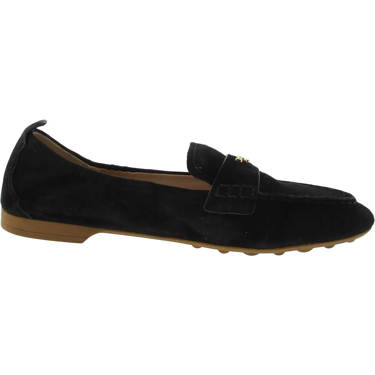 110002526 Womens Logo Suede Loafers