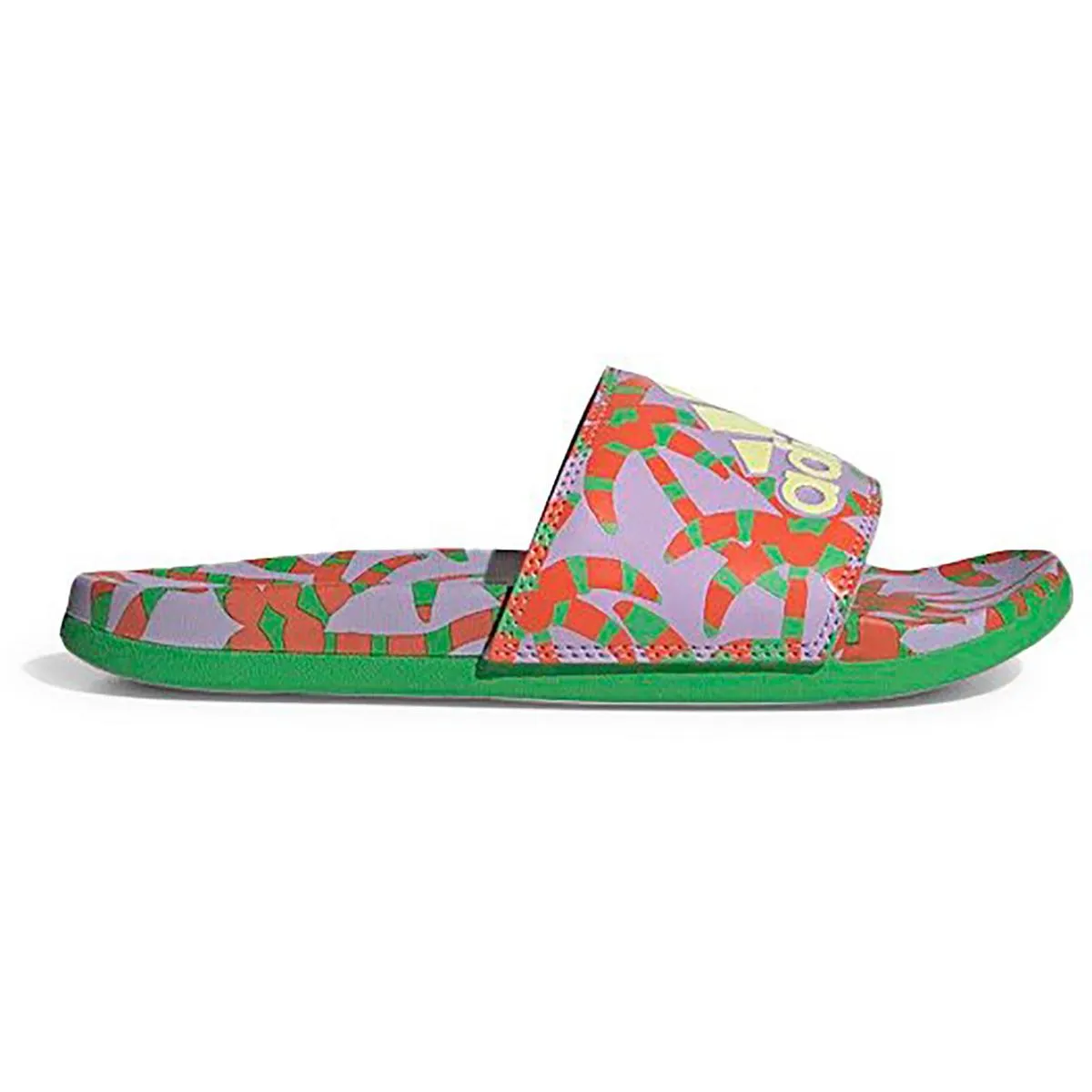 Adilette Comfort Womens Faux Leather Printed Pool Slides