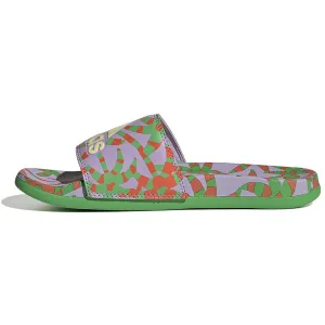 Adilette Comfort Womens Faux Leather Printed Pool Slides