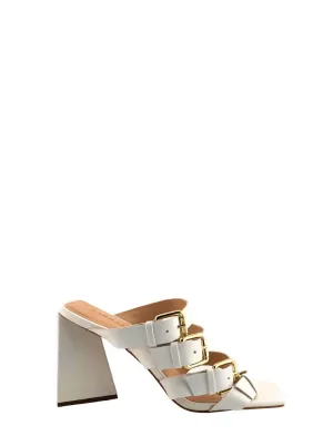 Adira Dress Heel Sandals In White