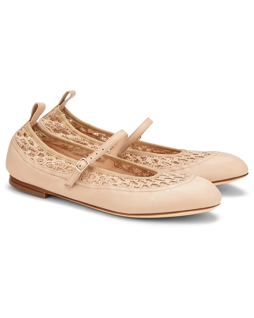 AGL Milly Plots Leather Ballet Flat