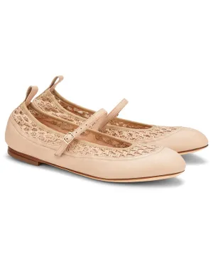 AGL Milly Plots Leather Ballet Flat