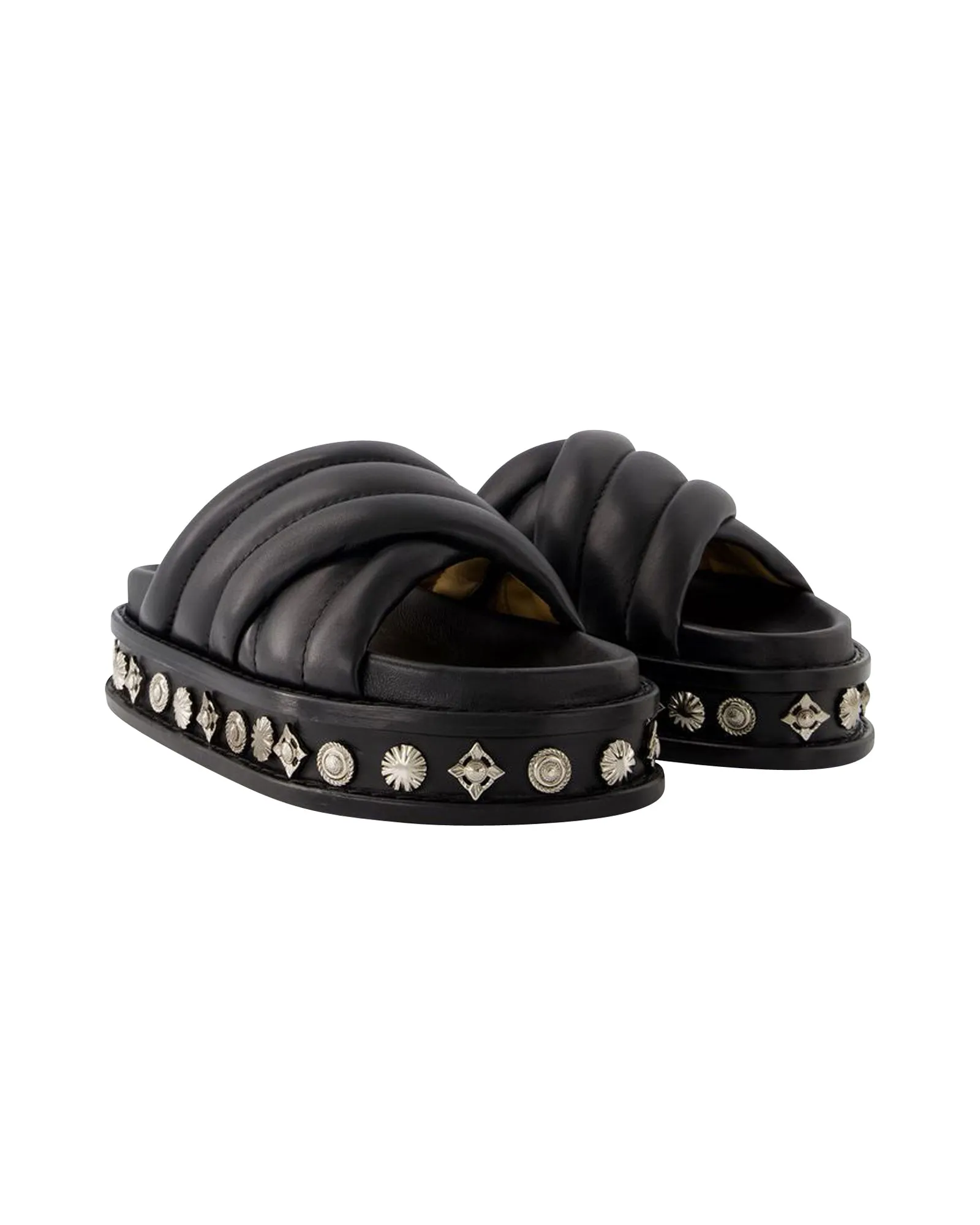 Aj1281 Sandals - Toga Pulla - Leather - Black