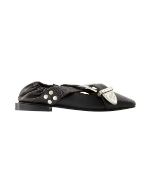 Aj928 Sandals - Toga Pulla - Leather - Black