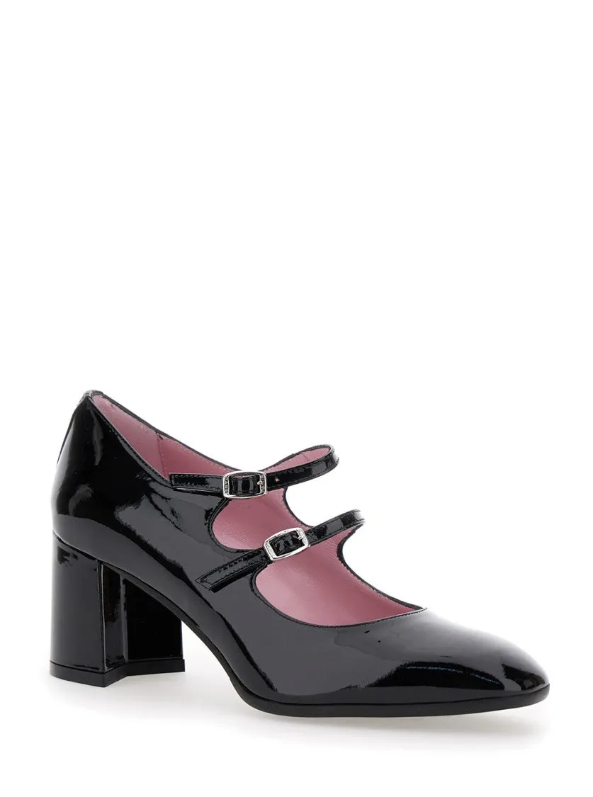 Alice' Black Pumps With Double Straps