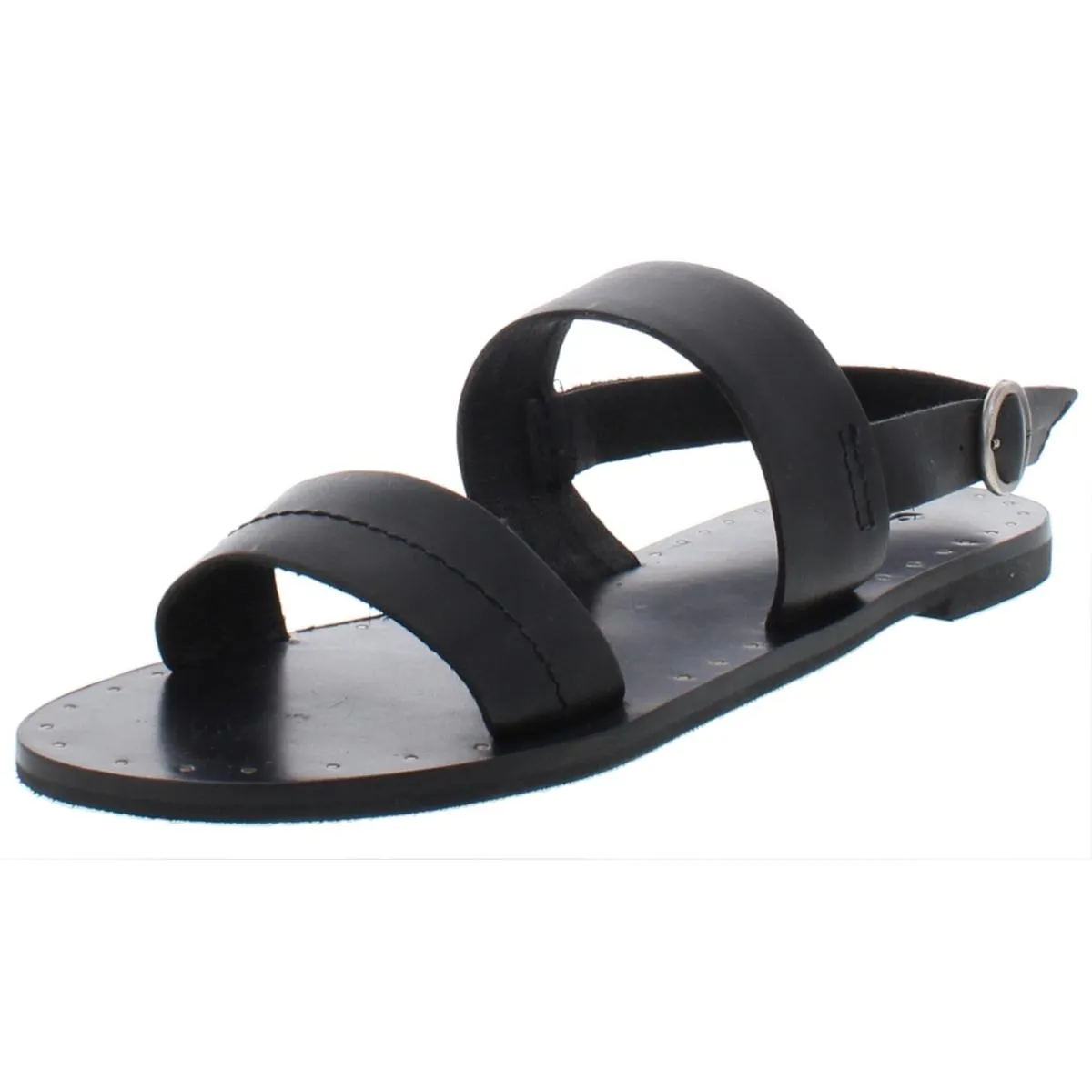 Ally 2 Womens Leather Slingback Flat Sandals