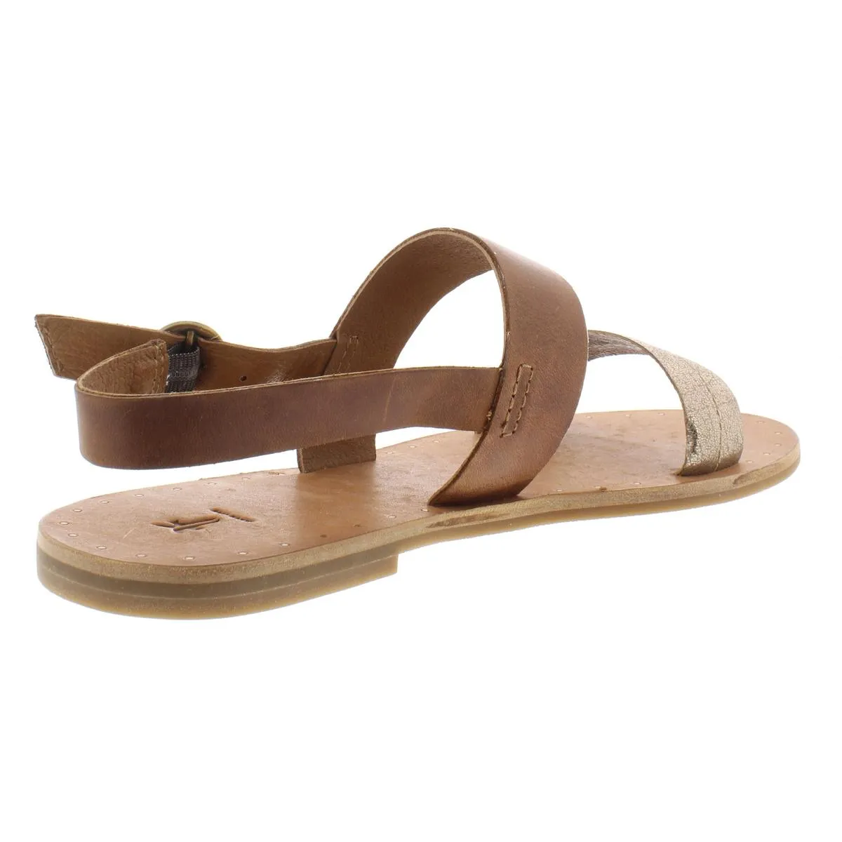 Ally 2 Womens Leather Slingback Flat Sandals