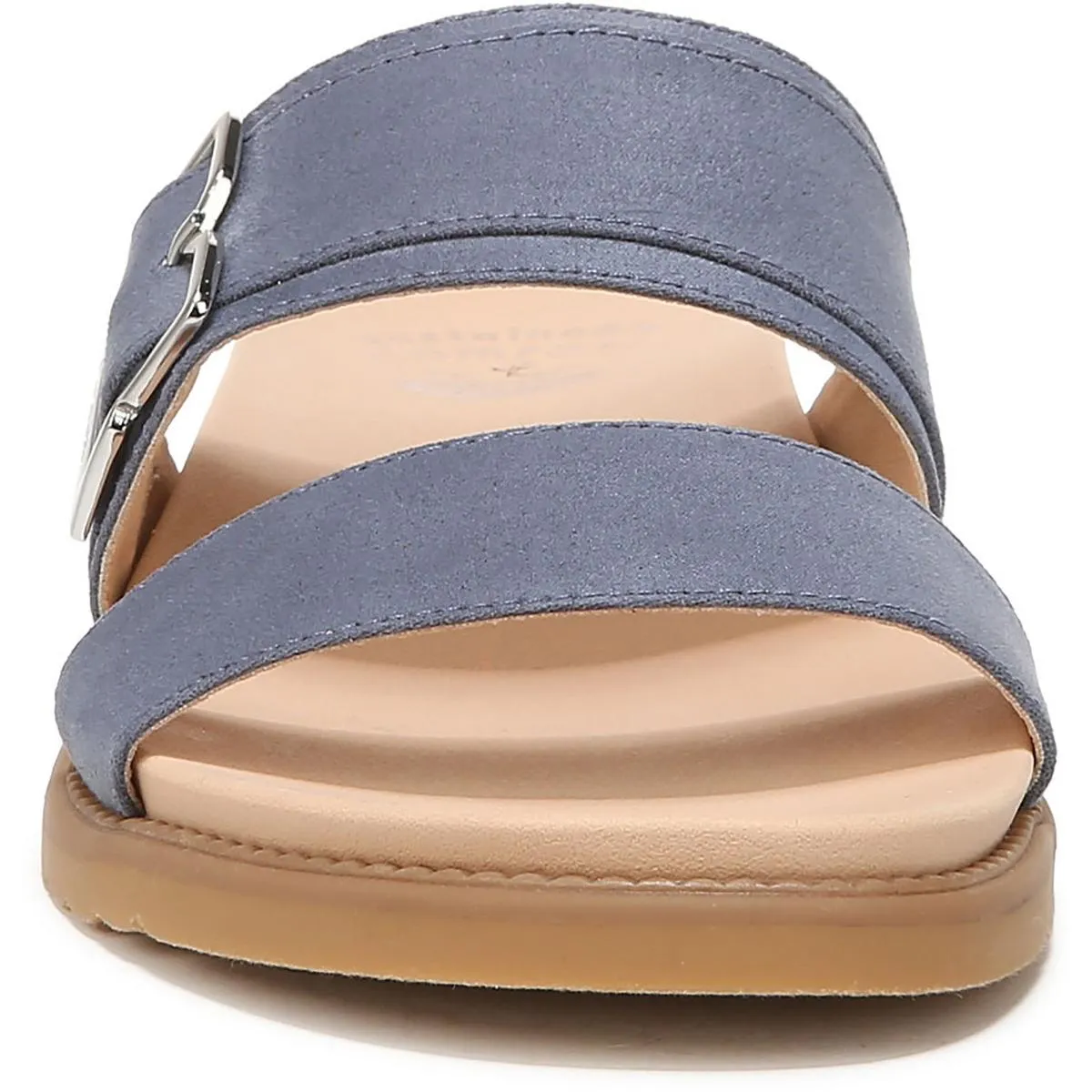 Alyssa Womens Faux Suede Slip On Slide Sandals