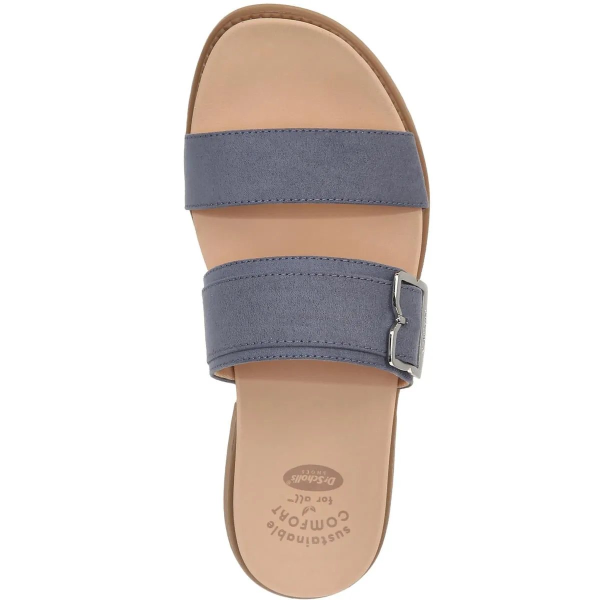 Alyssa Womens Faux Suede Slip On Slide Sandals