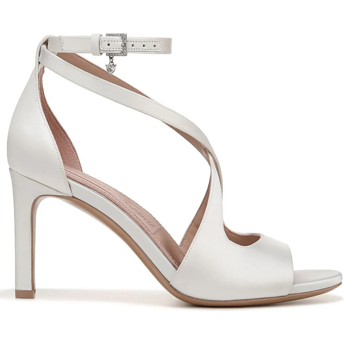 Amor 2 Womens Satin Ankle Strap Heels