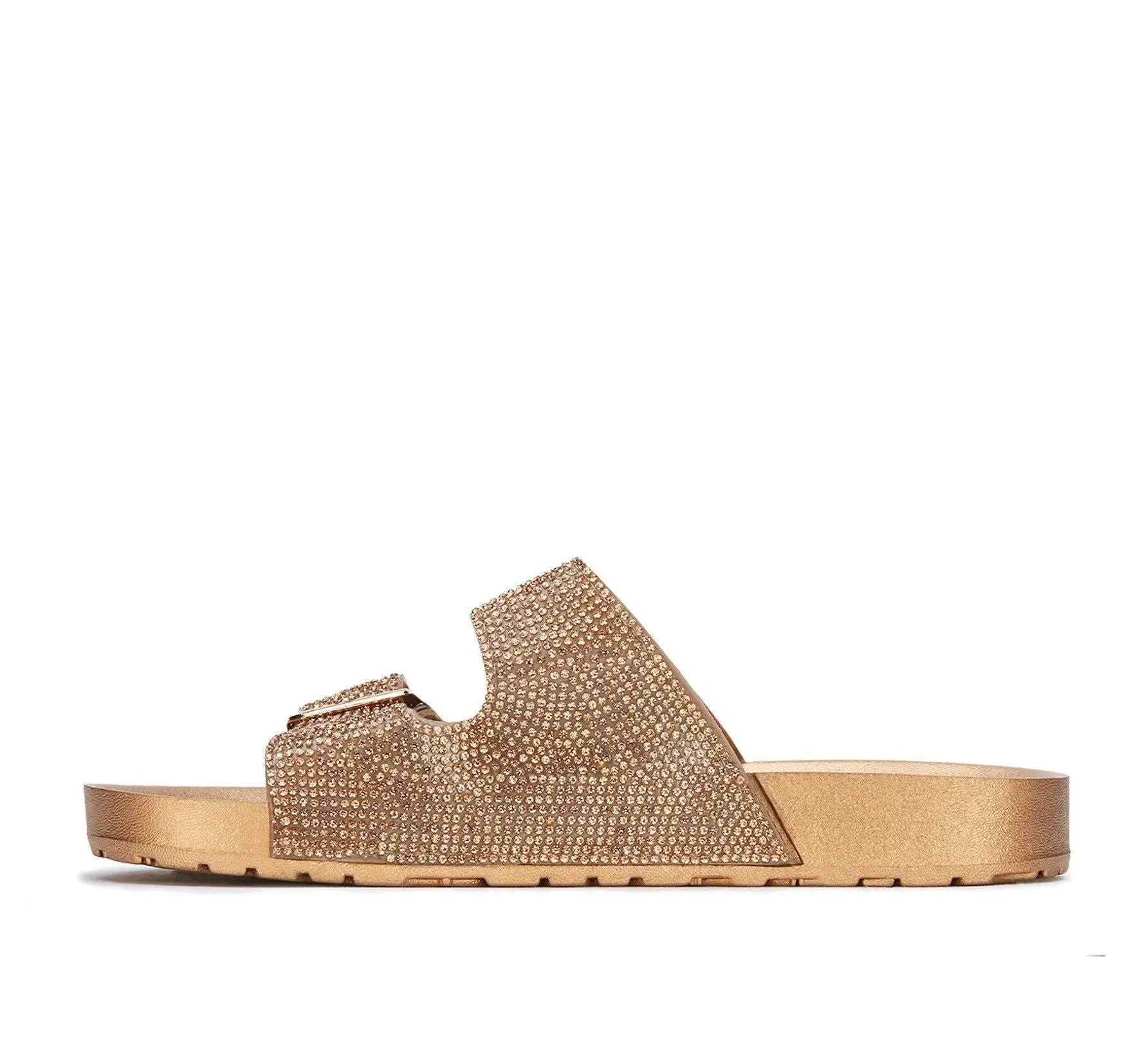 Andrea Glamourous Footbed Rhinestones Sandals