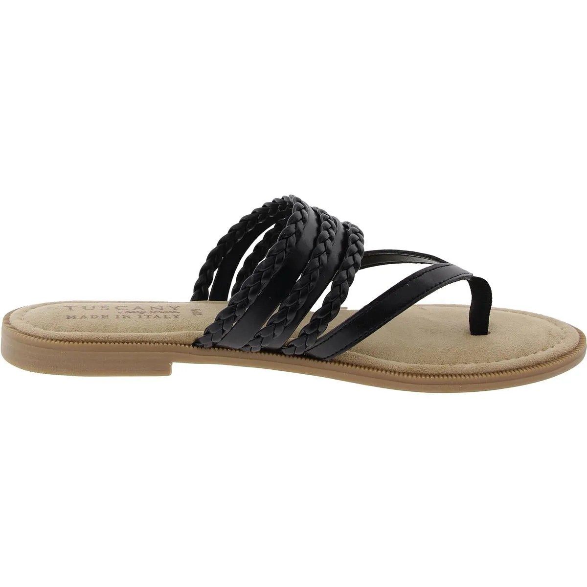 Anji Womens Braided Thong Sandals