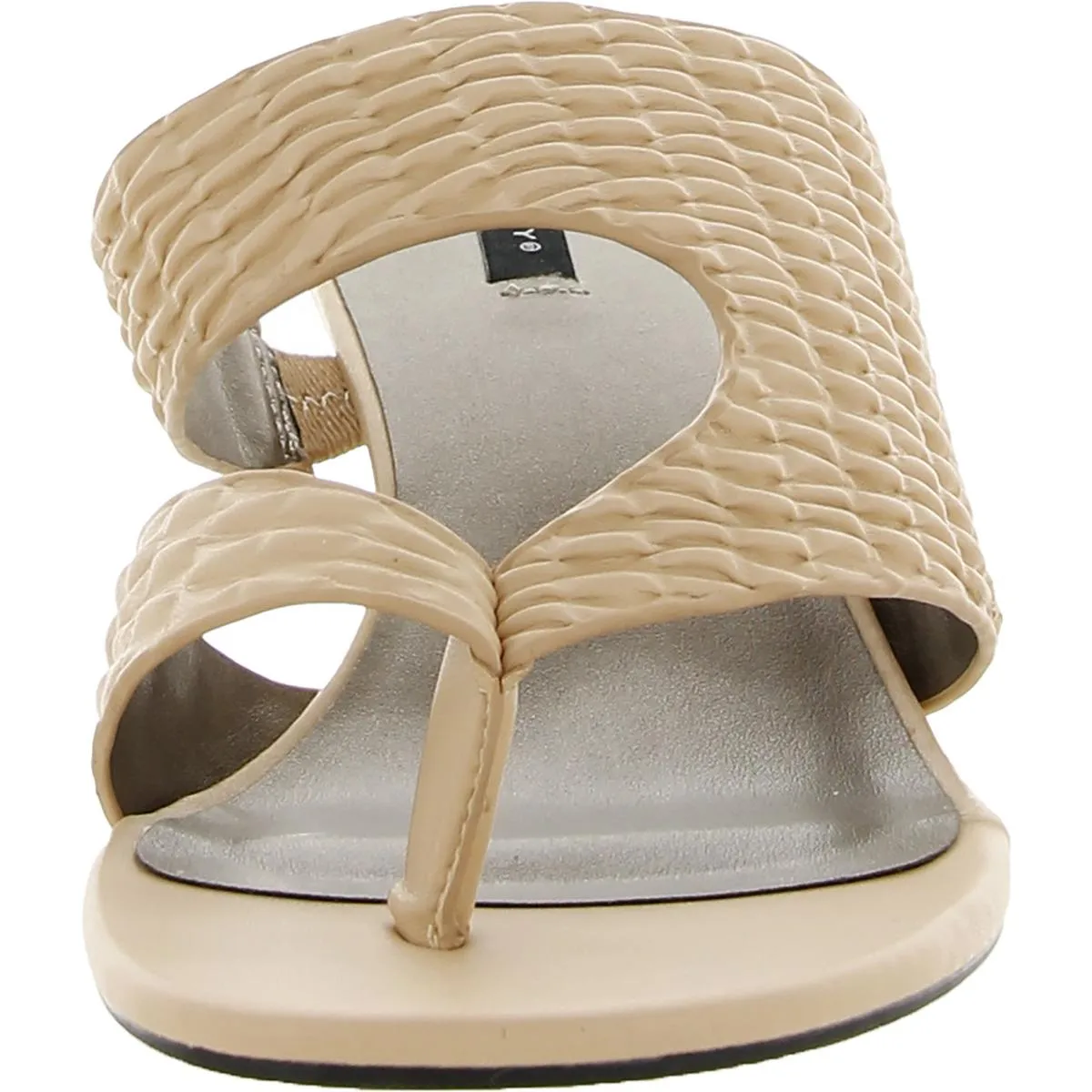 Arden 2 Womens Faux Leather Slip On Wedge Sandals