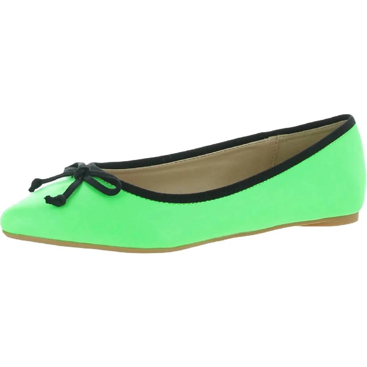Attack Womens Pointed Toe Slip On Ballet Flats