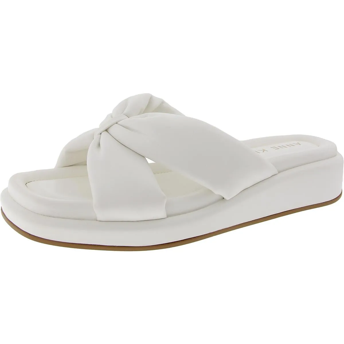 Avenue Womens Slip On Square Toe Slide Sandals