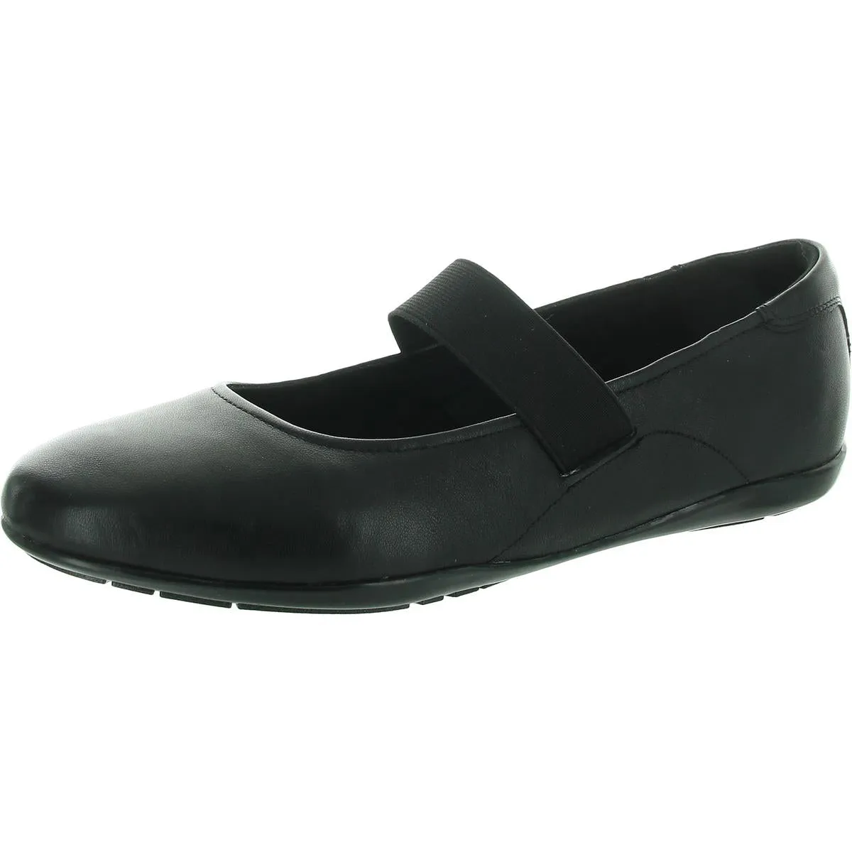 Aver 2 Womens Padded Insole Leather Ballet Flats