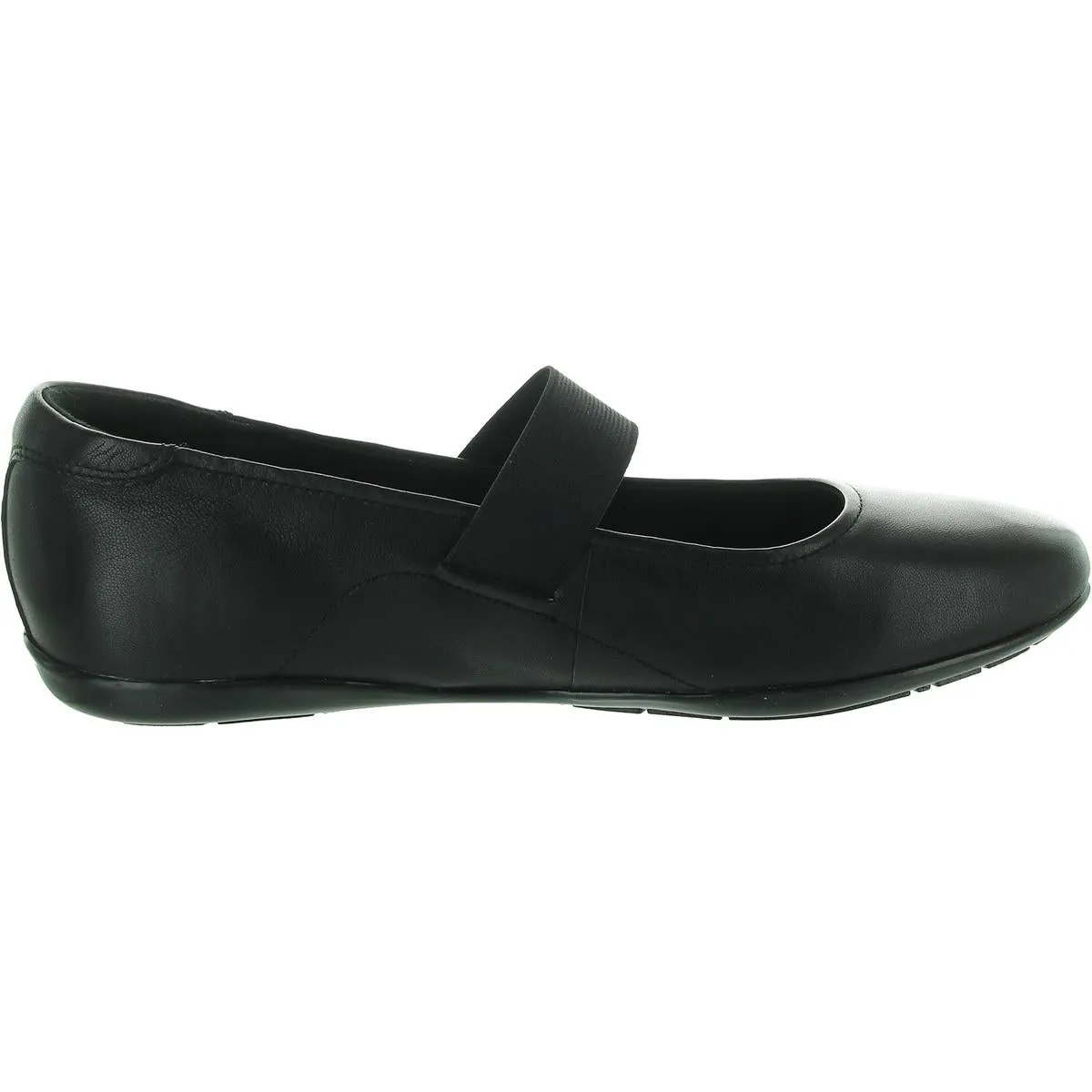 Aver 2 Womens Padded Insole Leather Ballet Flats