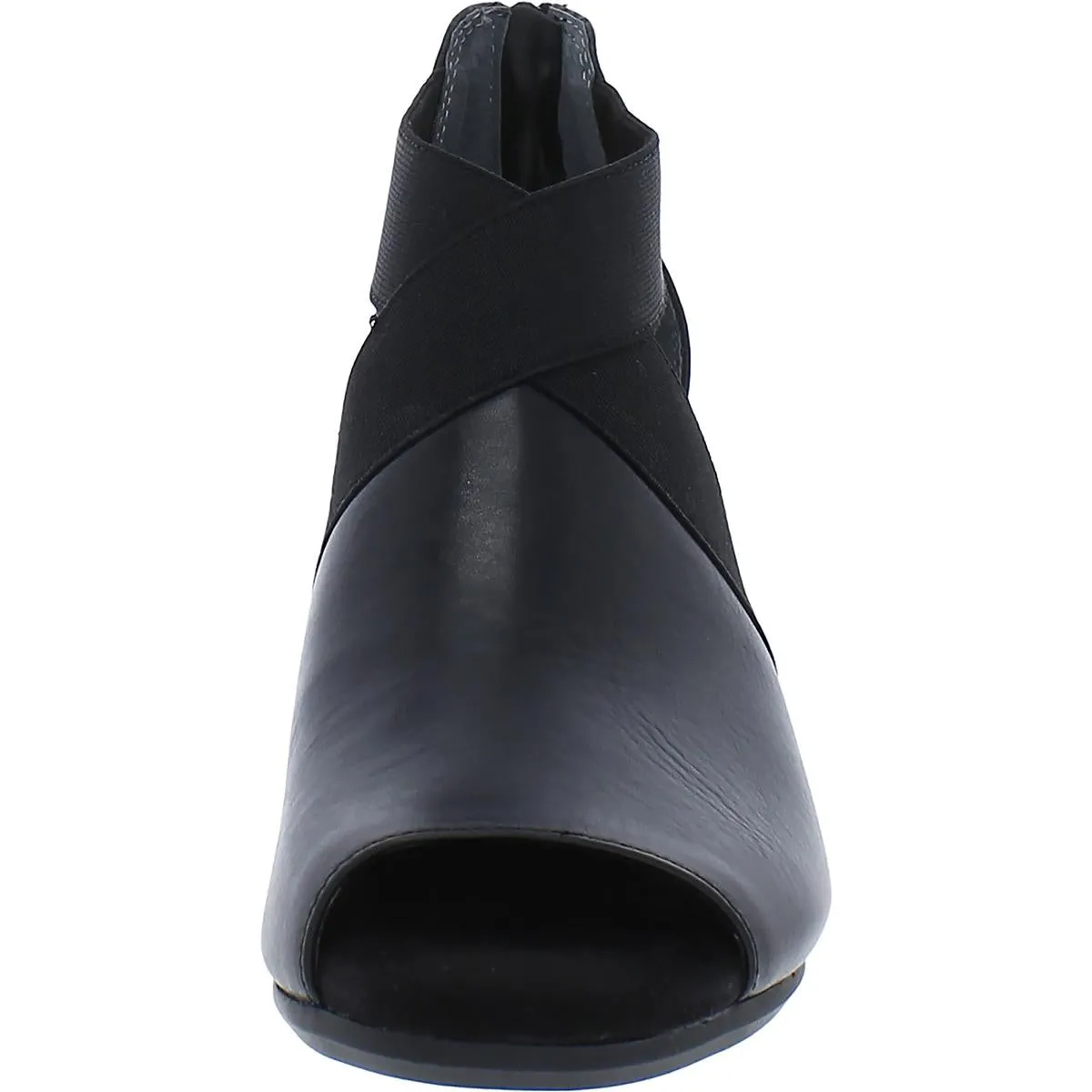 Averiel Womens Leather Open Toe Pumps