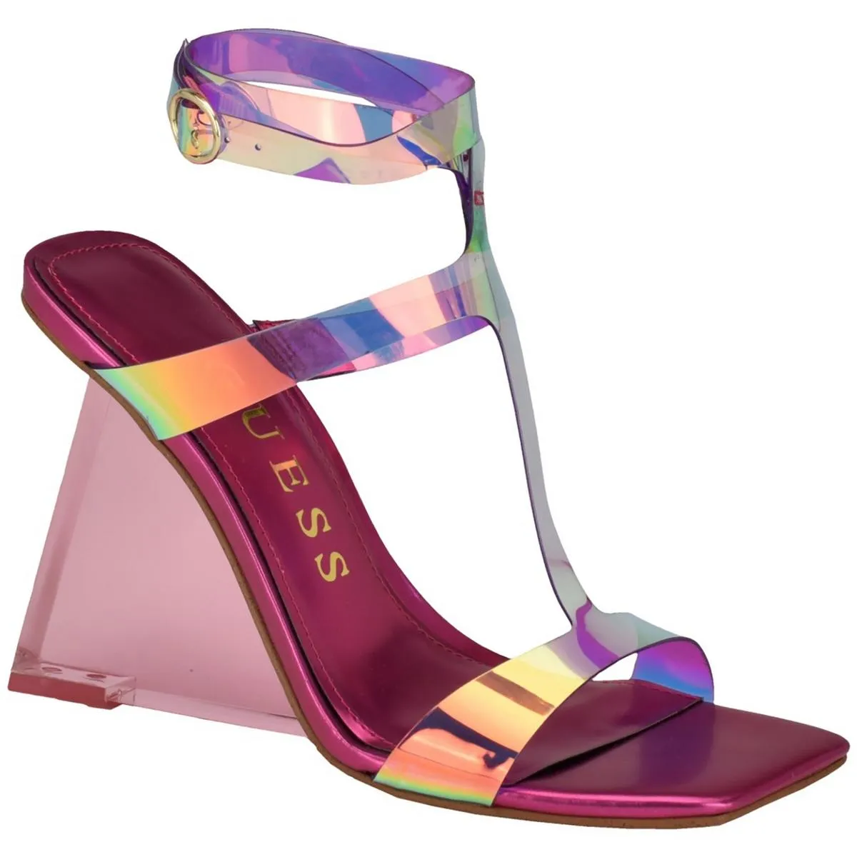 Bacio 3 Womens Buckle Wedge Sandals