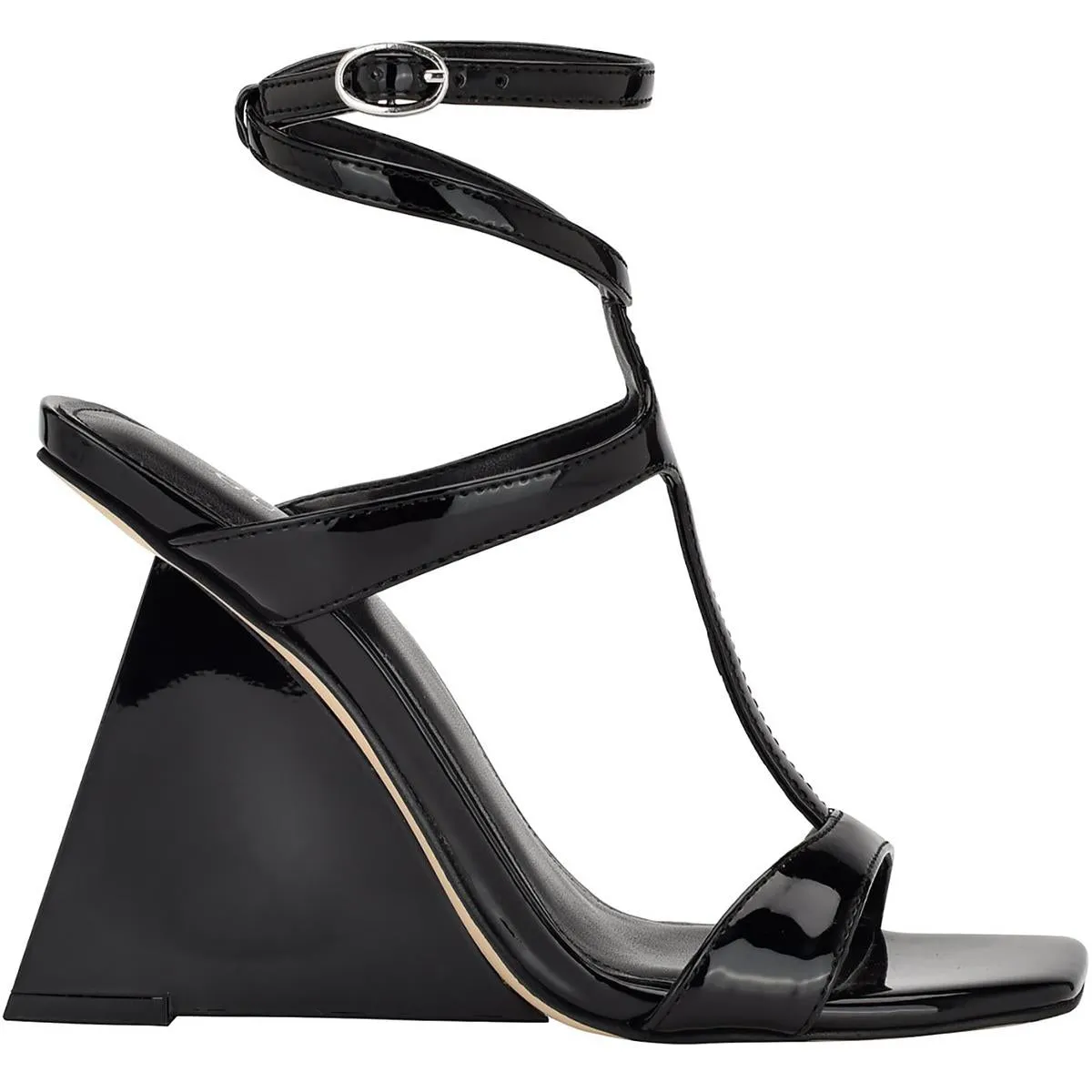 Bacio 3 Womens Buckle Wedge Sandals