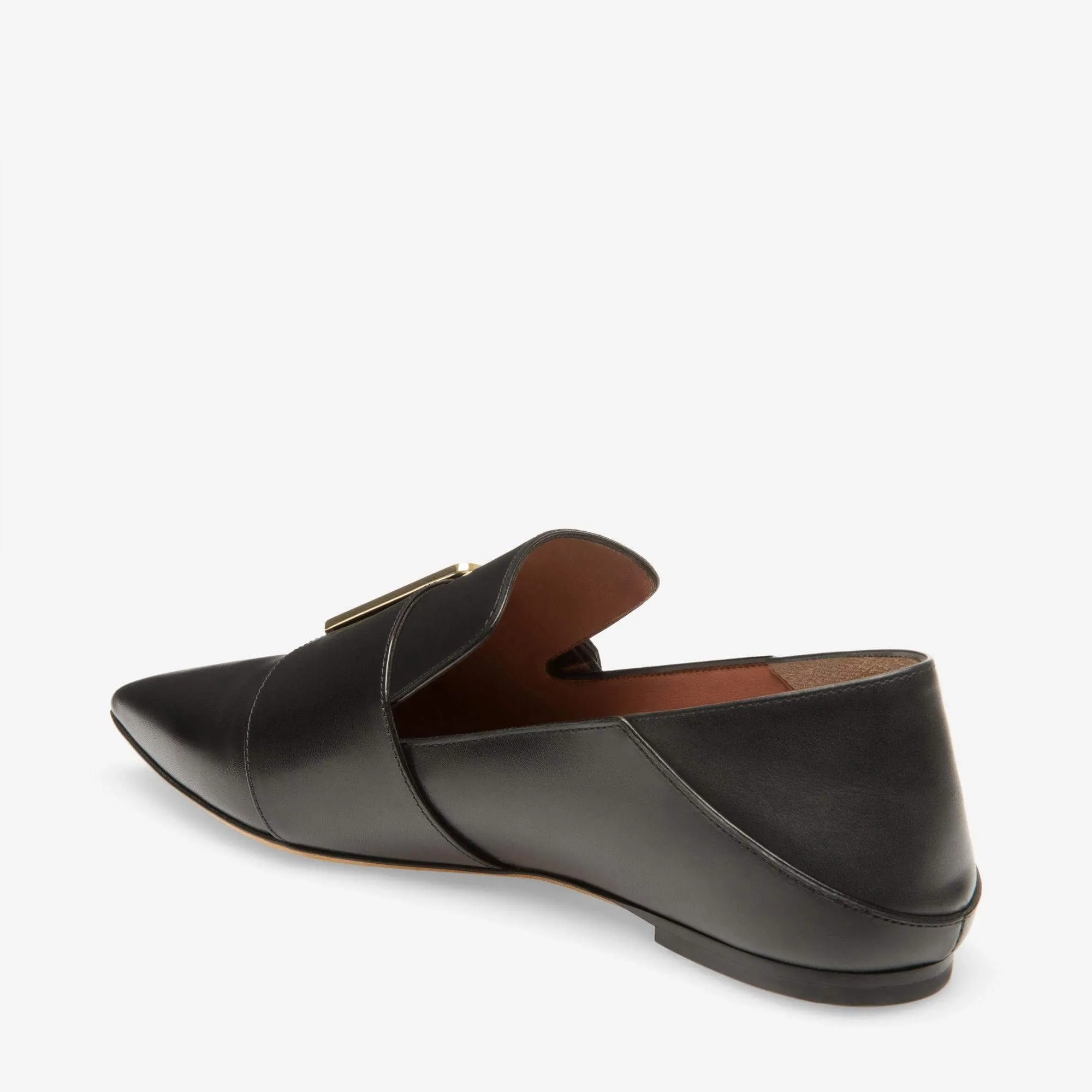 Bally Hamelia Women's 6223322 Black Calf Leather Flat Pumps