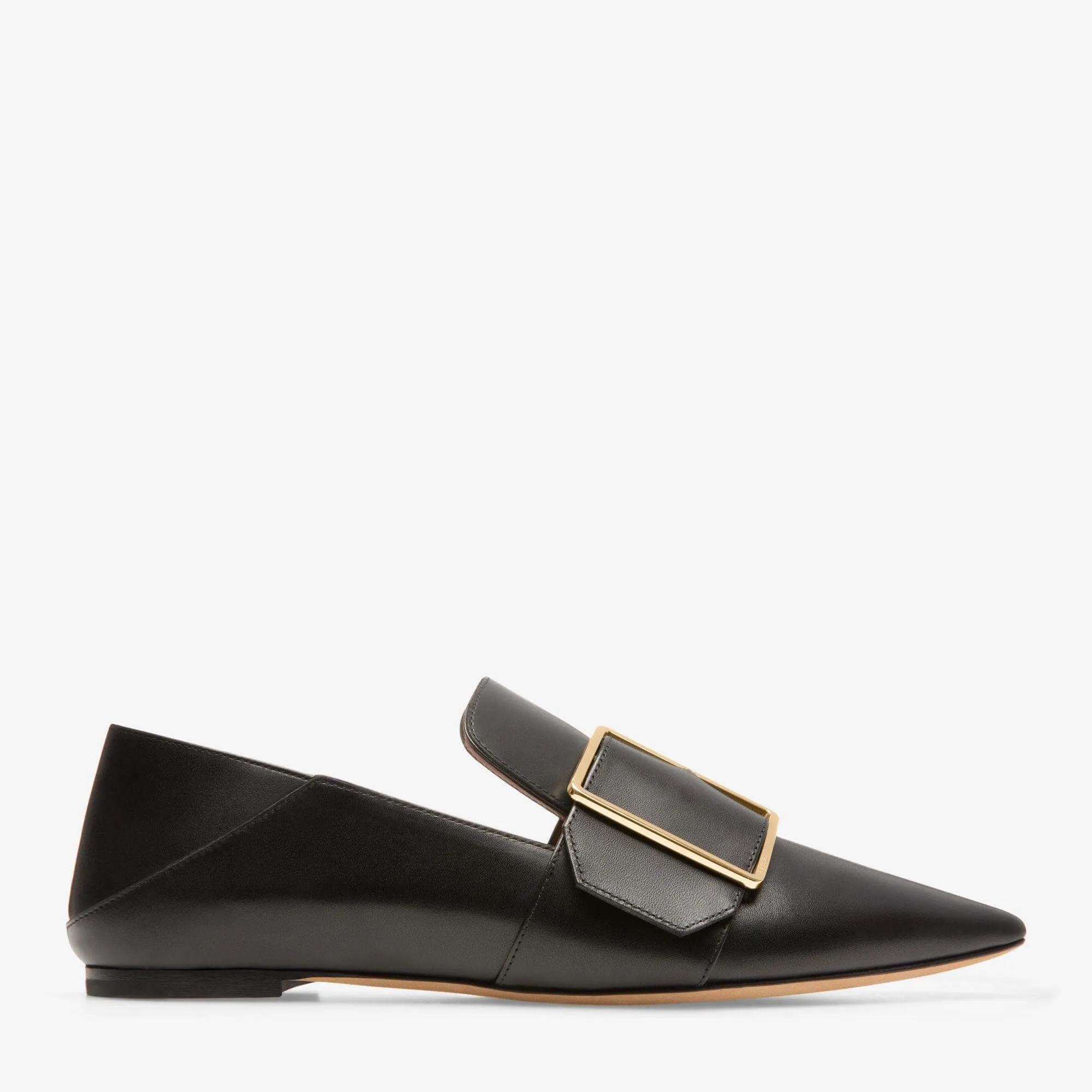 Bally Hamelia Women's 6223322 Black Calf Leather Flat Pumps