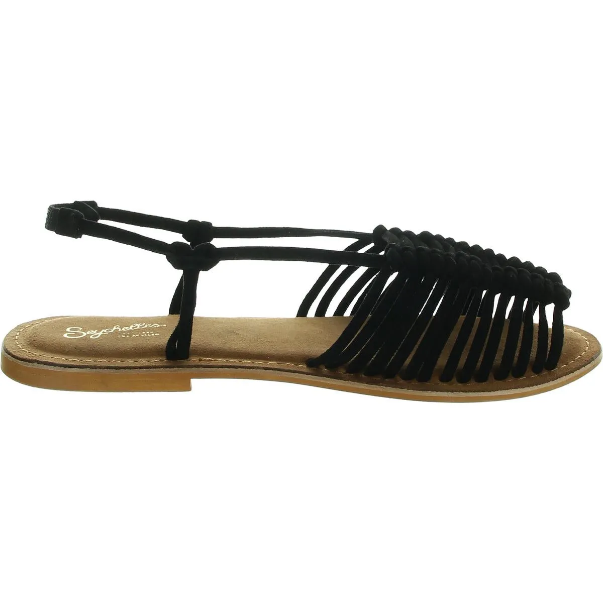 Beach Is Better Womens Strappy Suede Slingback Sandals