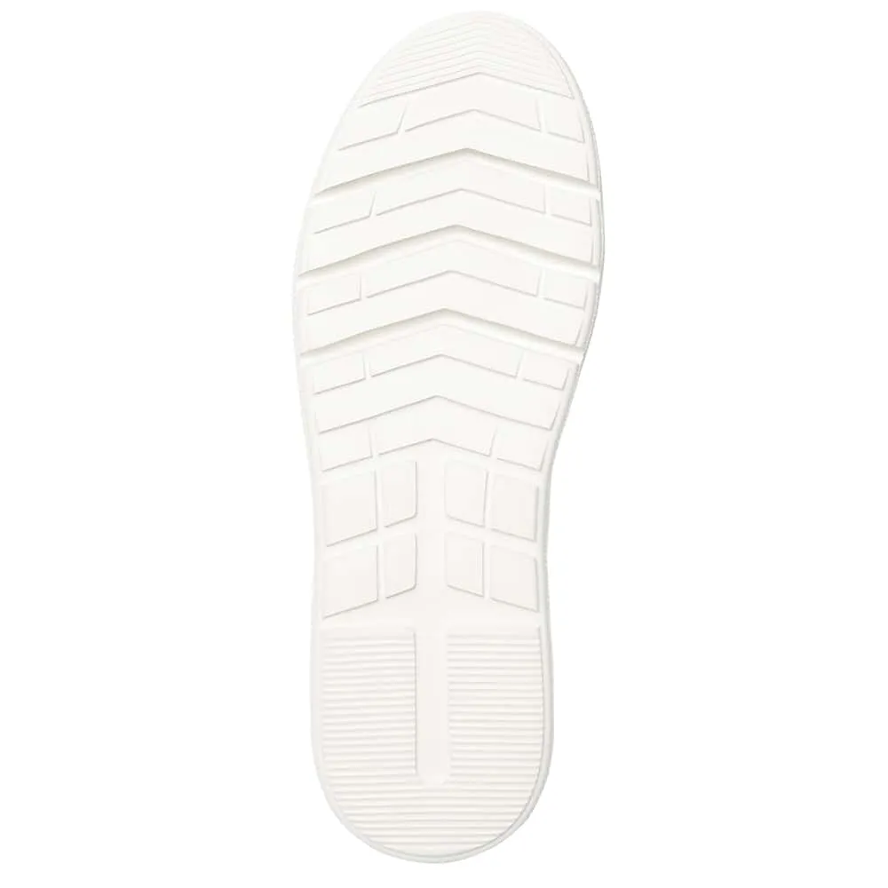 Becca Flat in White Leather