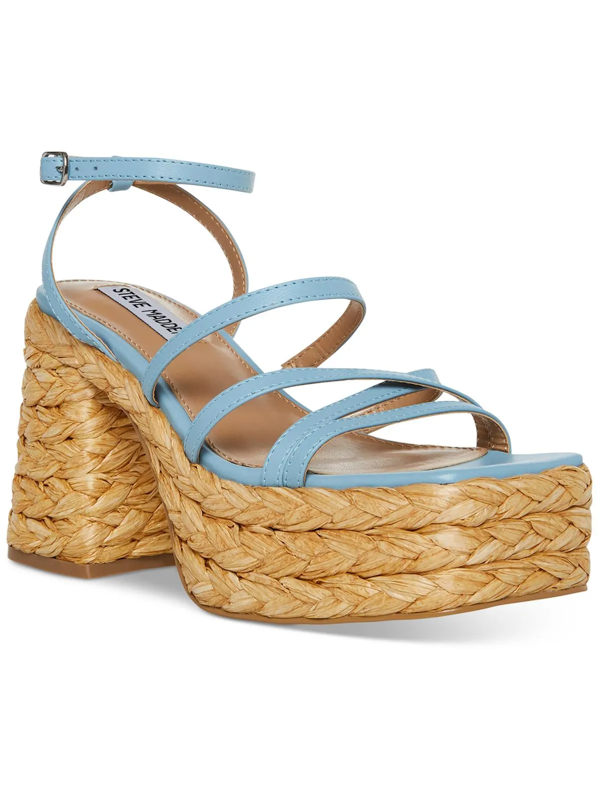Belise Womens Leather Strappy Platform Sandals