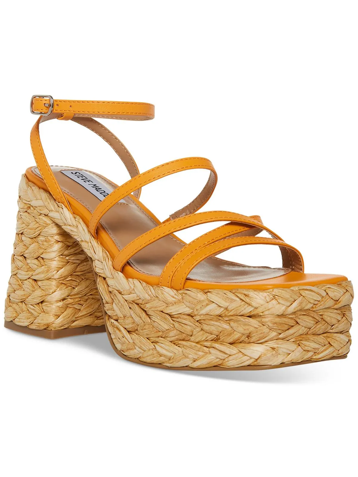 Belise Womens Leather Strappy Platform Sandals