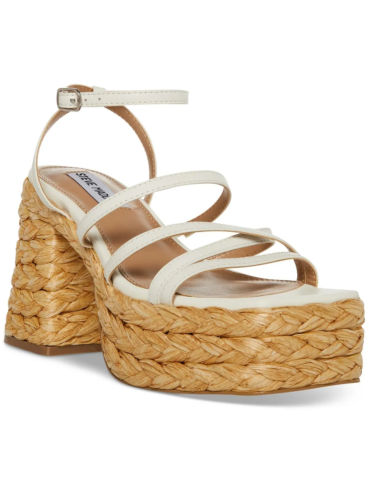 Belise Womens Leather Strappy Platform Sandals