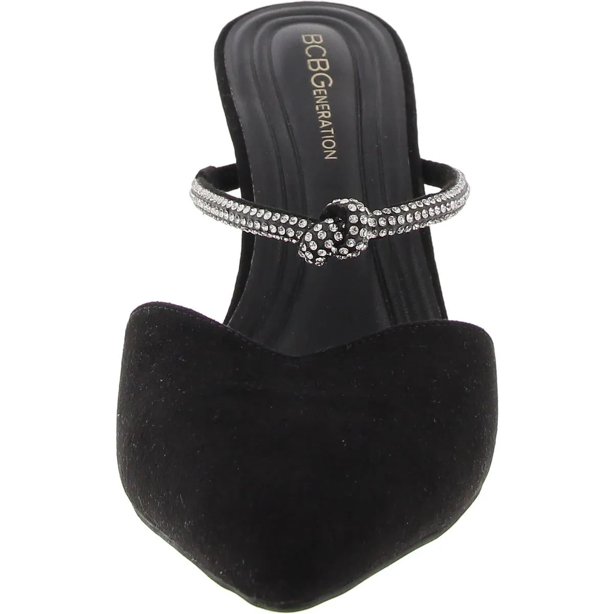 BERLA Womens Jeweled Manmade Slide