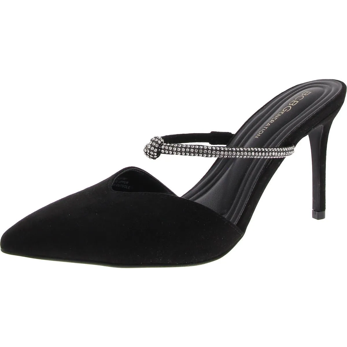 BERLA Womens Jeweled Manmade Slide