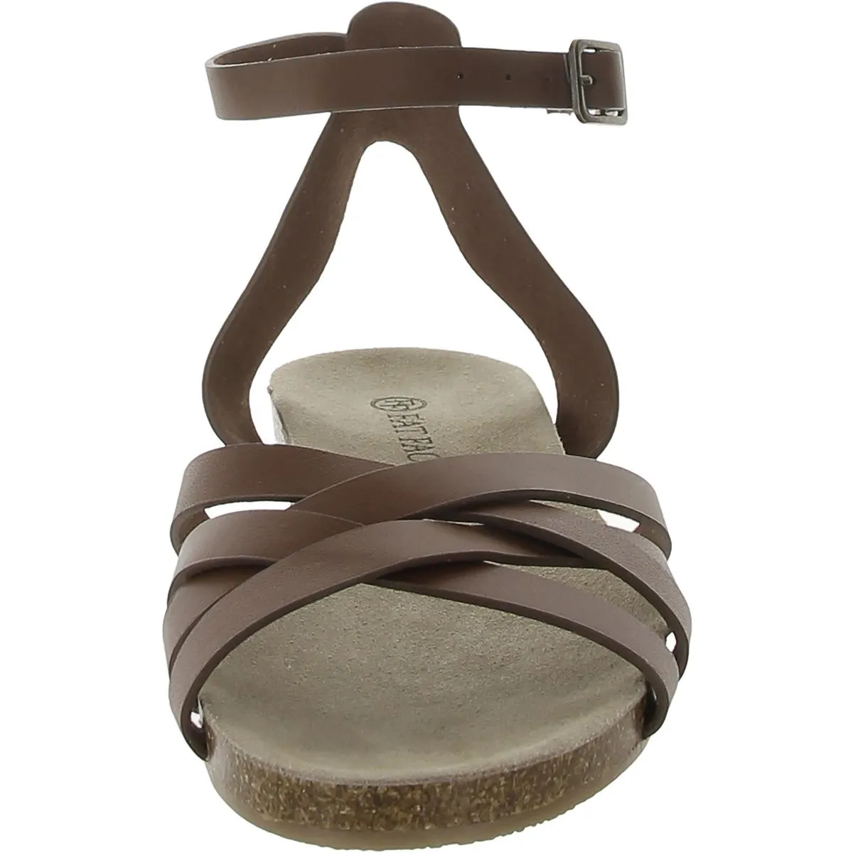 Beth Womens Leather Ankle Strap Strappy Sandals