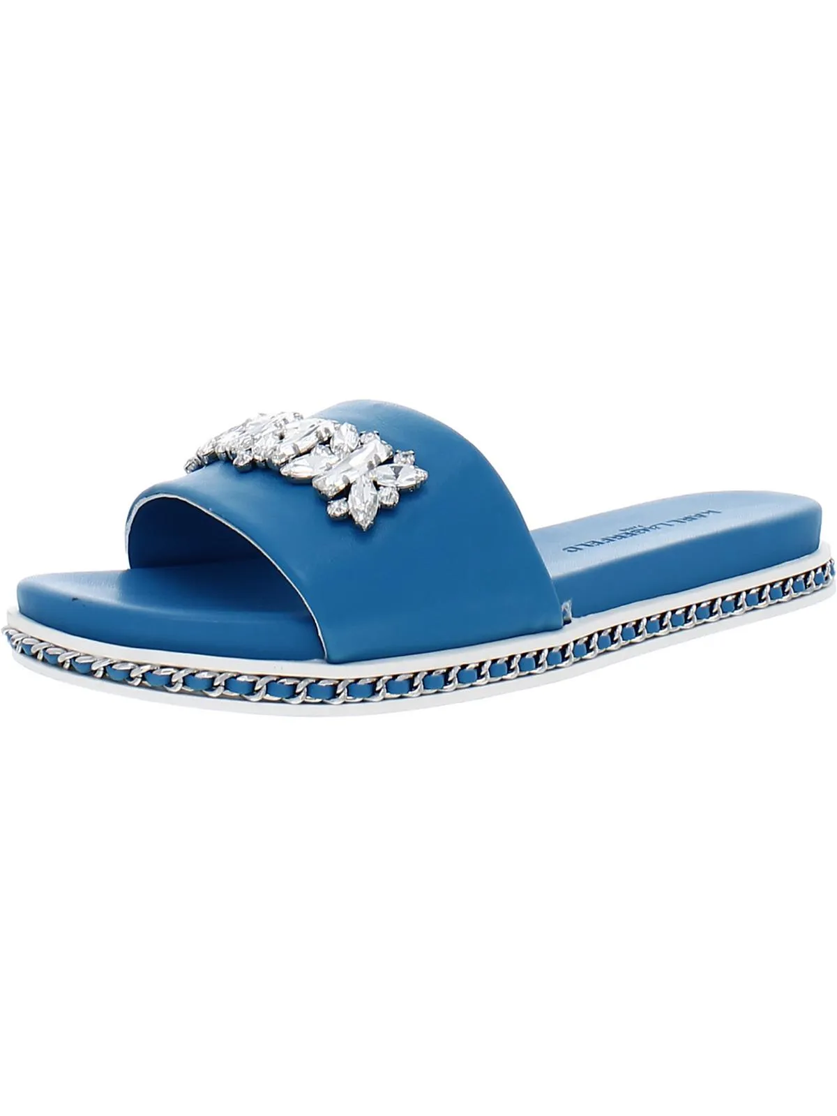 Bijou Womens Flats Embellished Flip-Flops