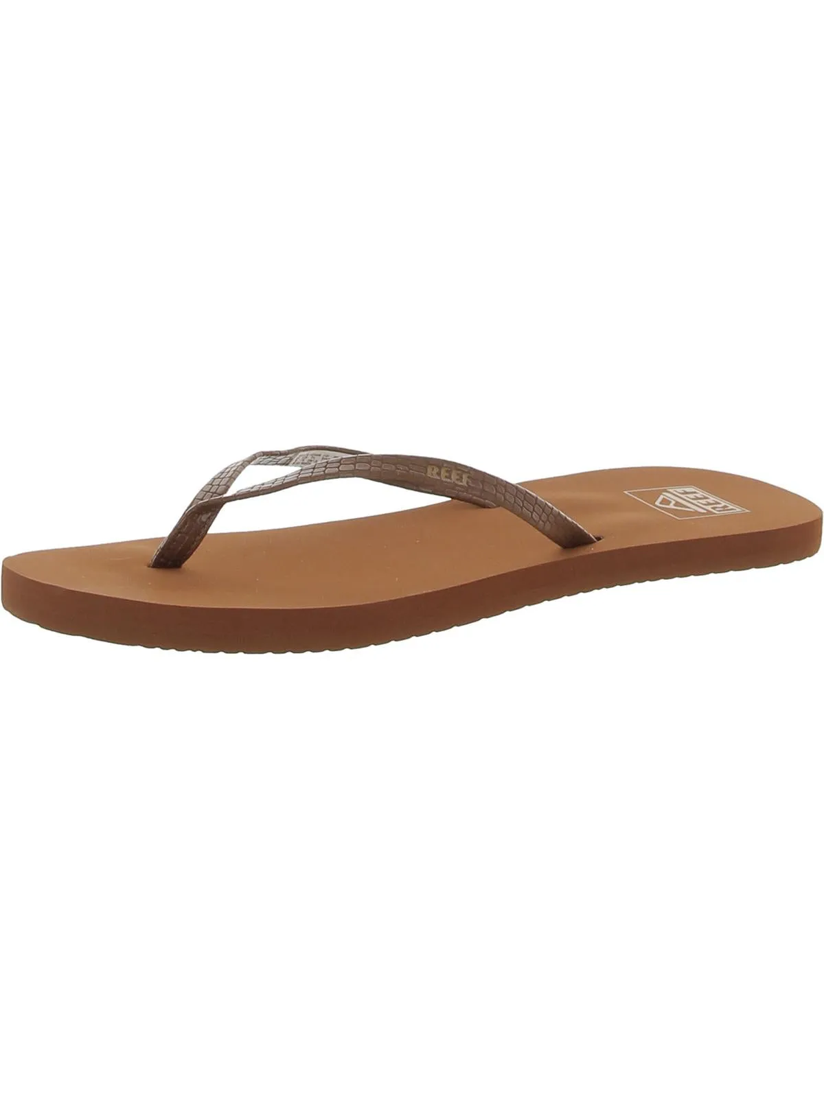 Bliss Nights Womens Faux Leather Flip-Flops