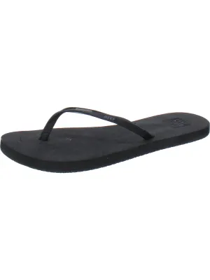 Bliss Nights Womens Faux Leather Flip-Flops