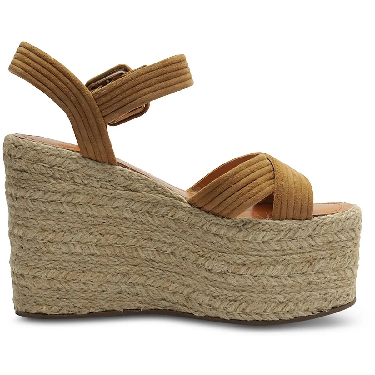 Blisse  Womens Open Toe Wedge Platform Sandals