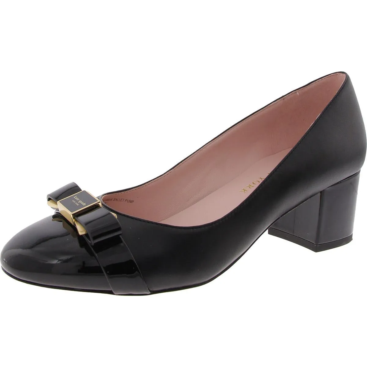 Bowdie Womens Leather Cap toe Pumps
