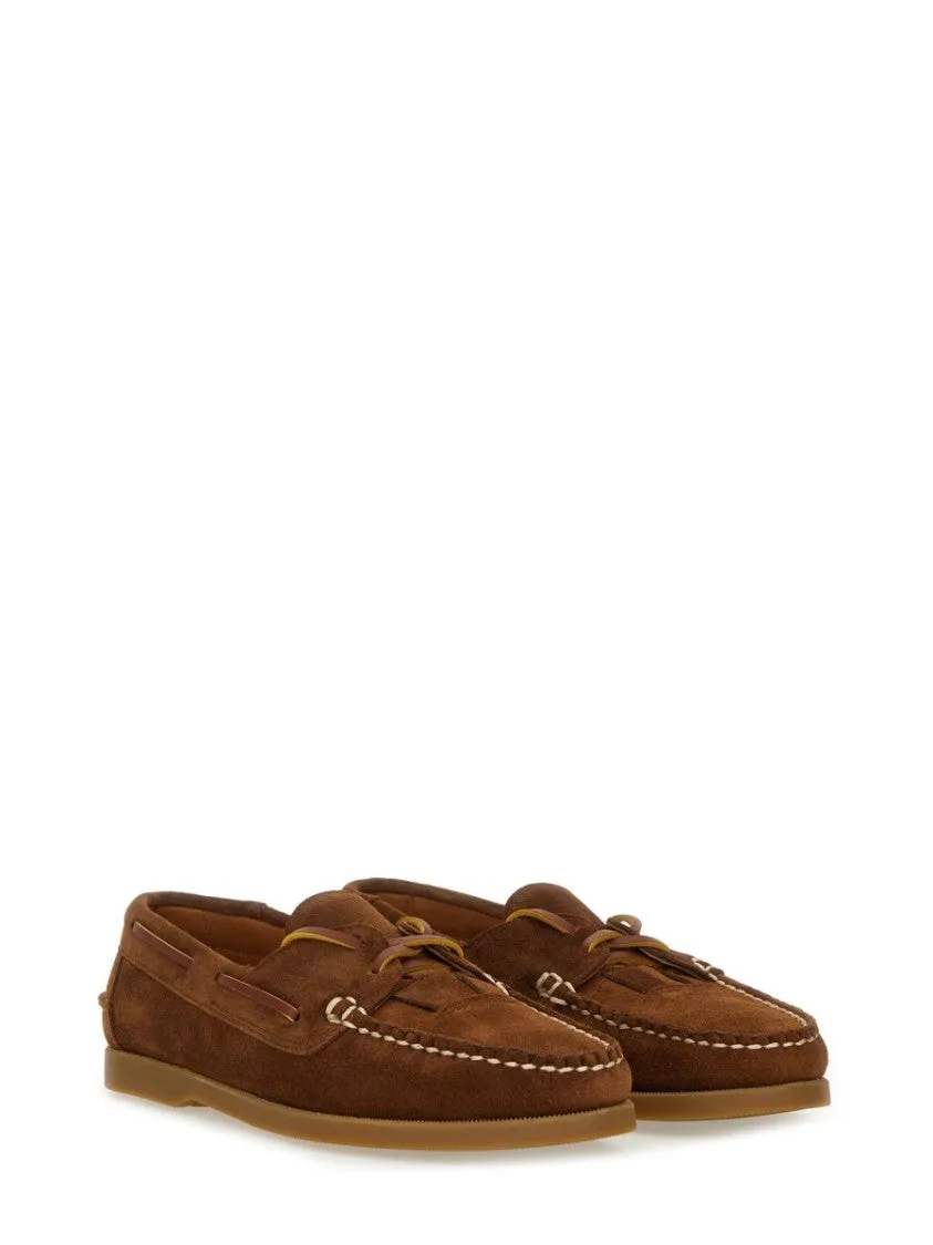 Brown Lace-Up Loafer