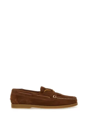 Brown Lace-Up Loafer