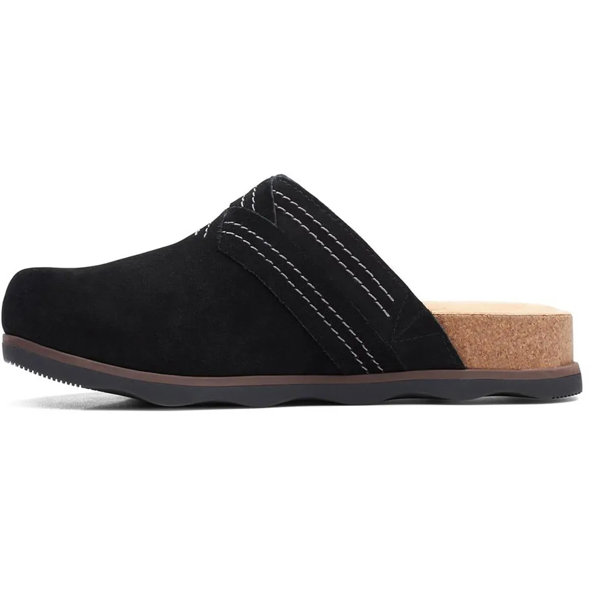 Brynn Glide Womens Suede Cork Mule Sandals