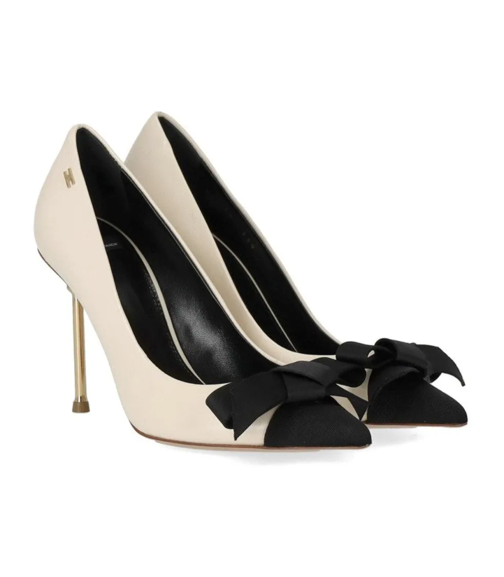 Butter Black Pump With Bow