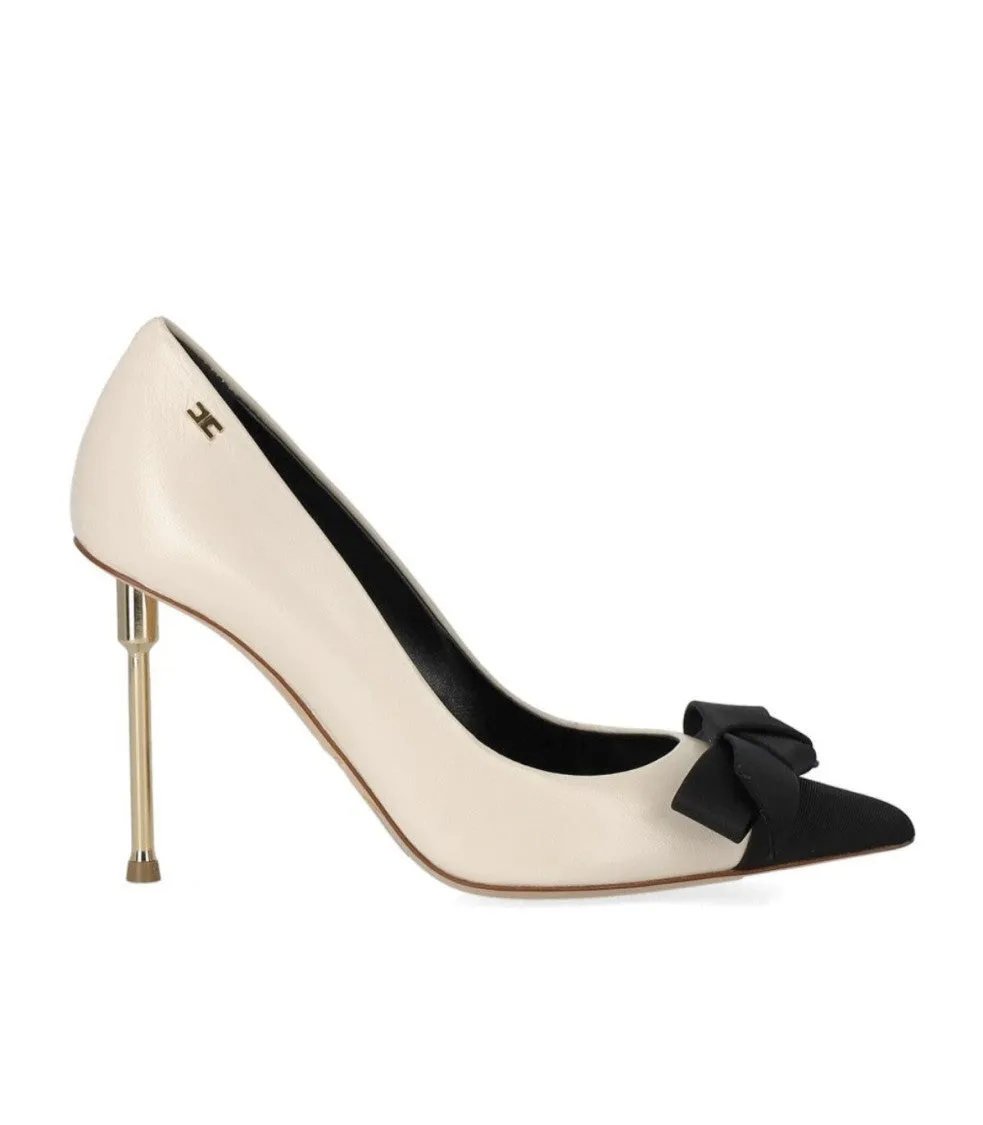 Butter Black Pump With Bow