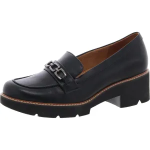 CABANA Womens Block Heel Man Made Loafer Heels