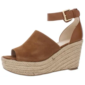 Cala Womens Suede Dressy Wedge Sandals
