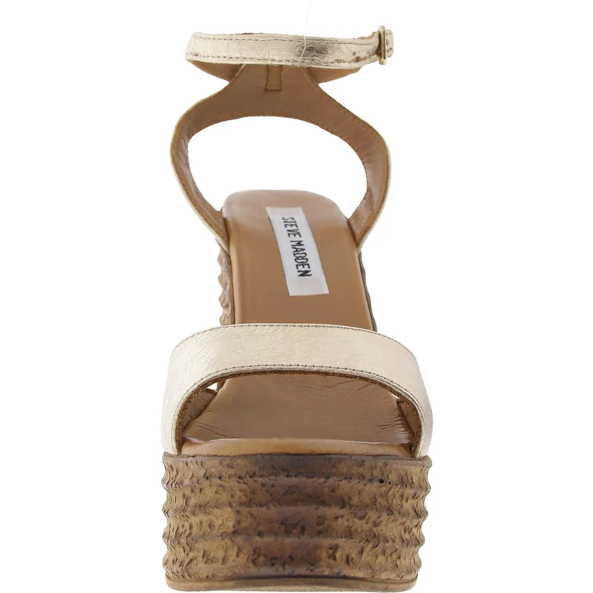 Camden Womens Textured Leather Wedge Sandals