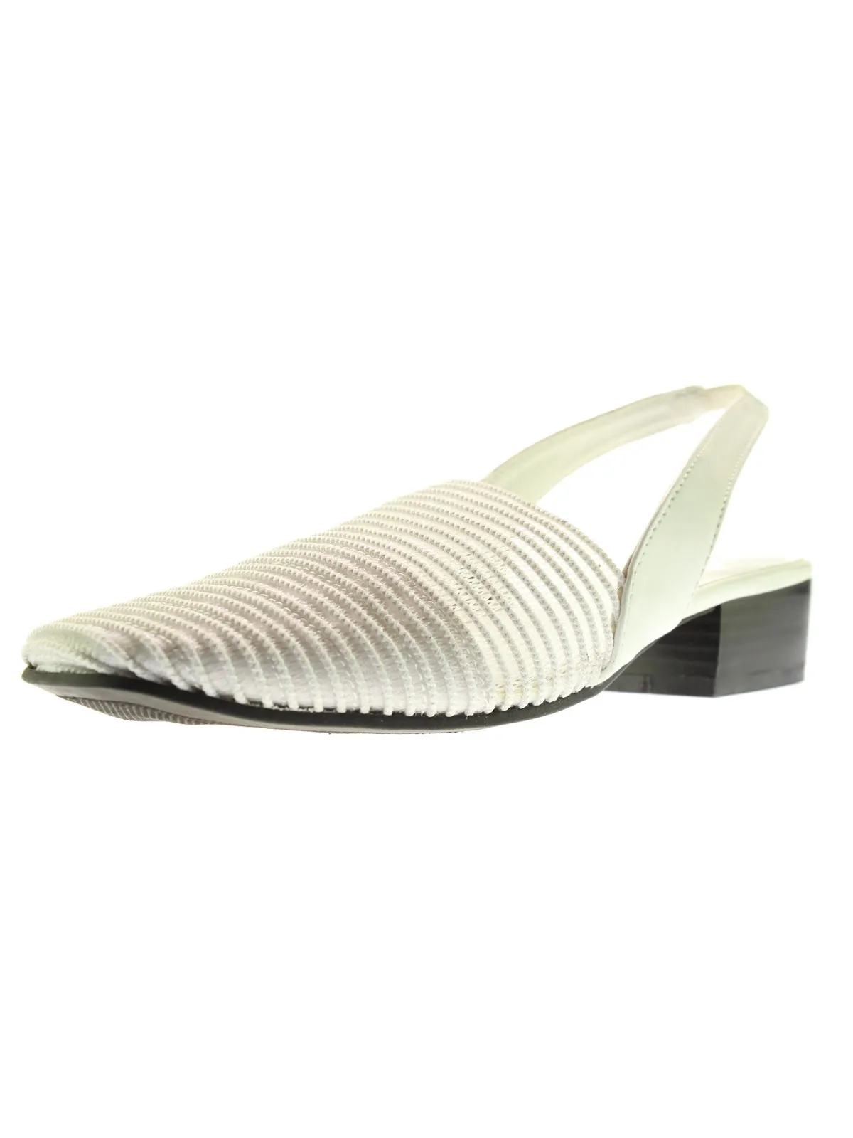 Carlton Womens Crochet Stacked Heel Slingback Sandals