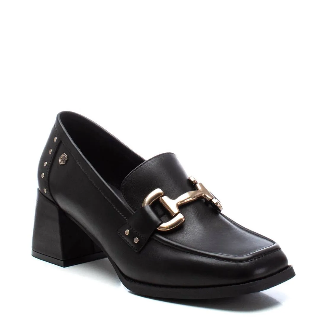 Carmela Leather Collection Women's Heeled Loafers by Xti