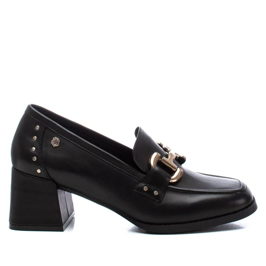 Carmela Leather Collection Women's Heeled Loafers by Xti
